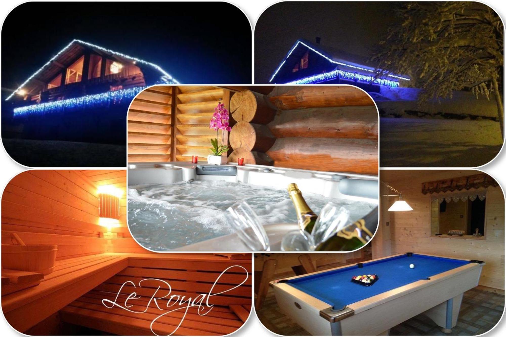 Chalet Spa Le Royal Nathalie Mn La Rouge La Bresse Exterior photo
